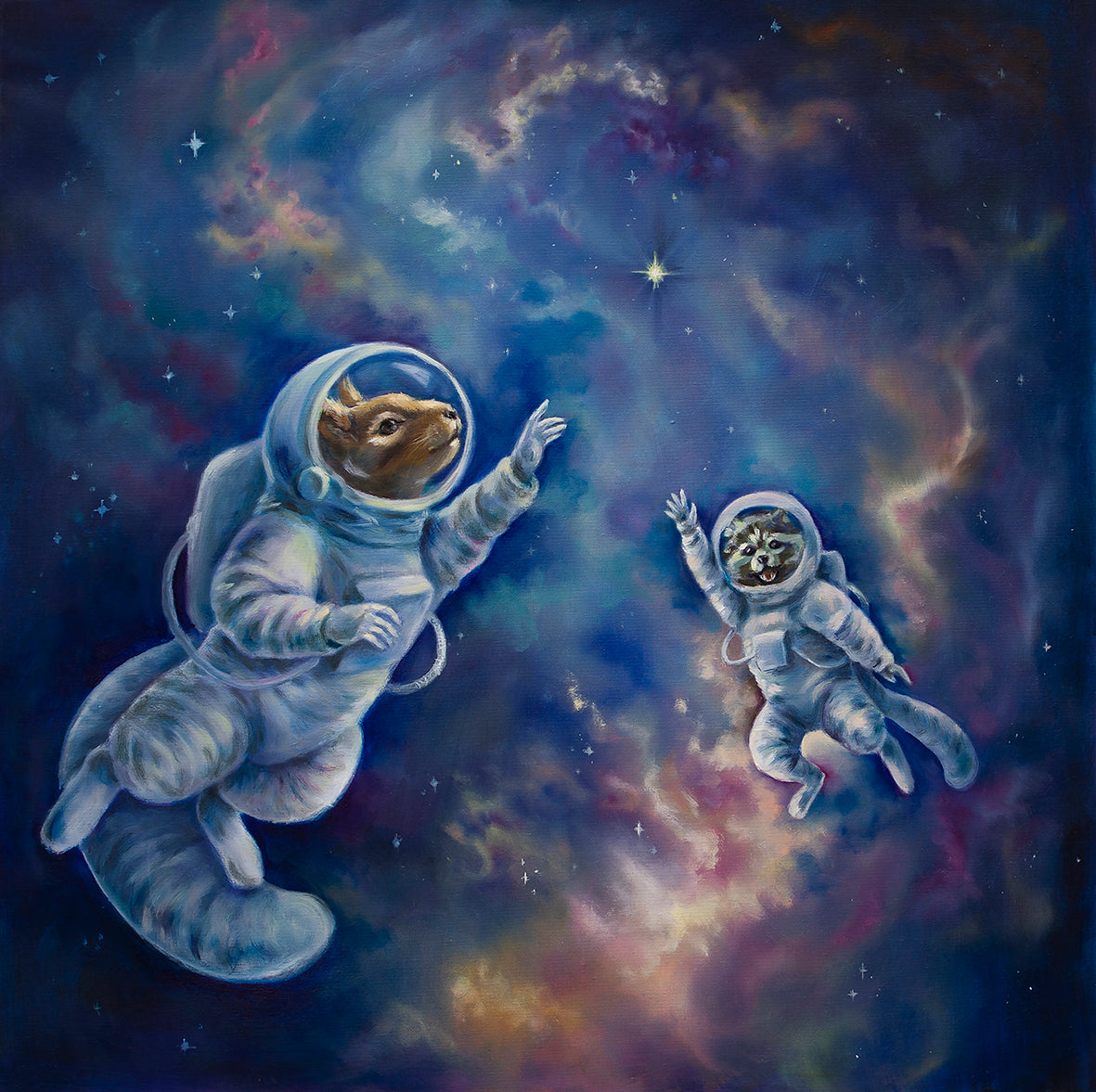 "All Angels Go to Andromeda" museum-quality paper poster