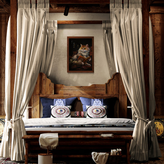 "Cat Wisdom" museum-quality paper poster