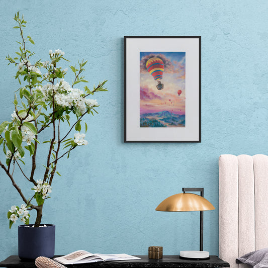 "My first adventure" museum-quality paper poster (left side)