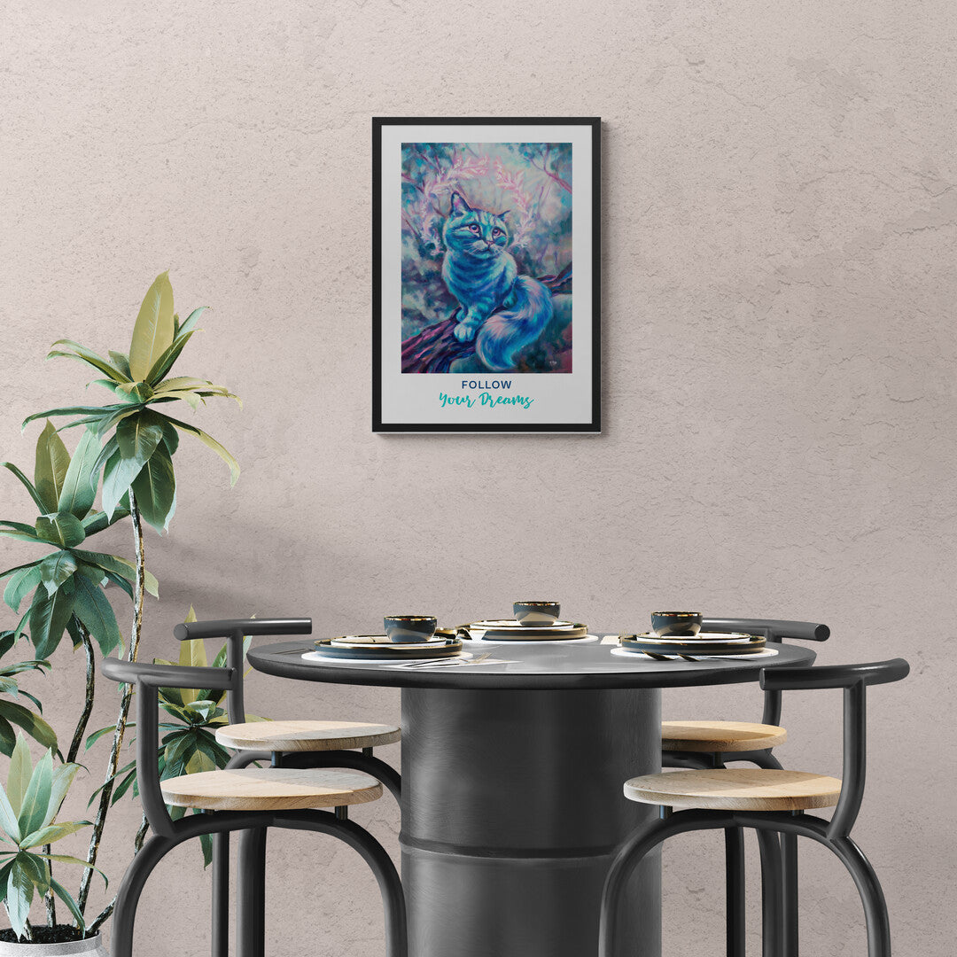 "Blue Dream" quote paper poster