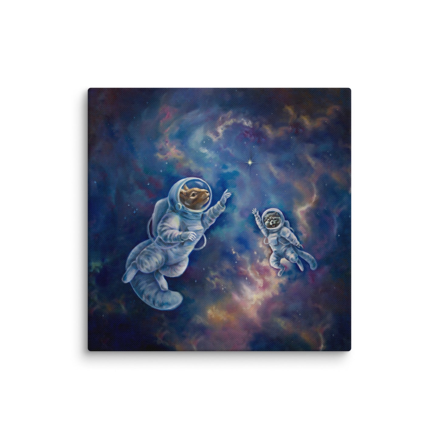 "All Angels Go to Andromeda" Framed canvas