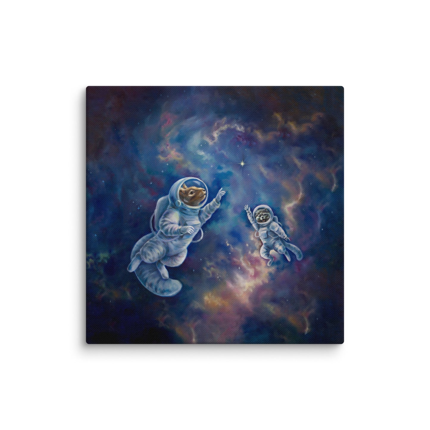 "All Angels Go to Andromeda" Framed canvas