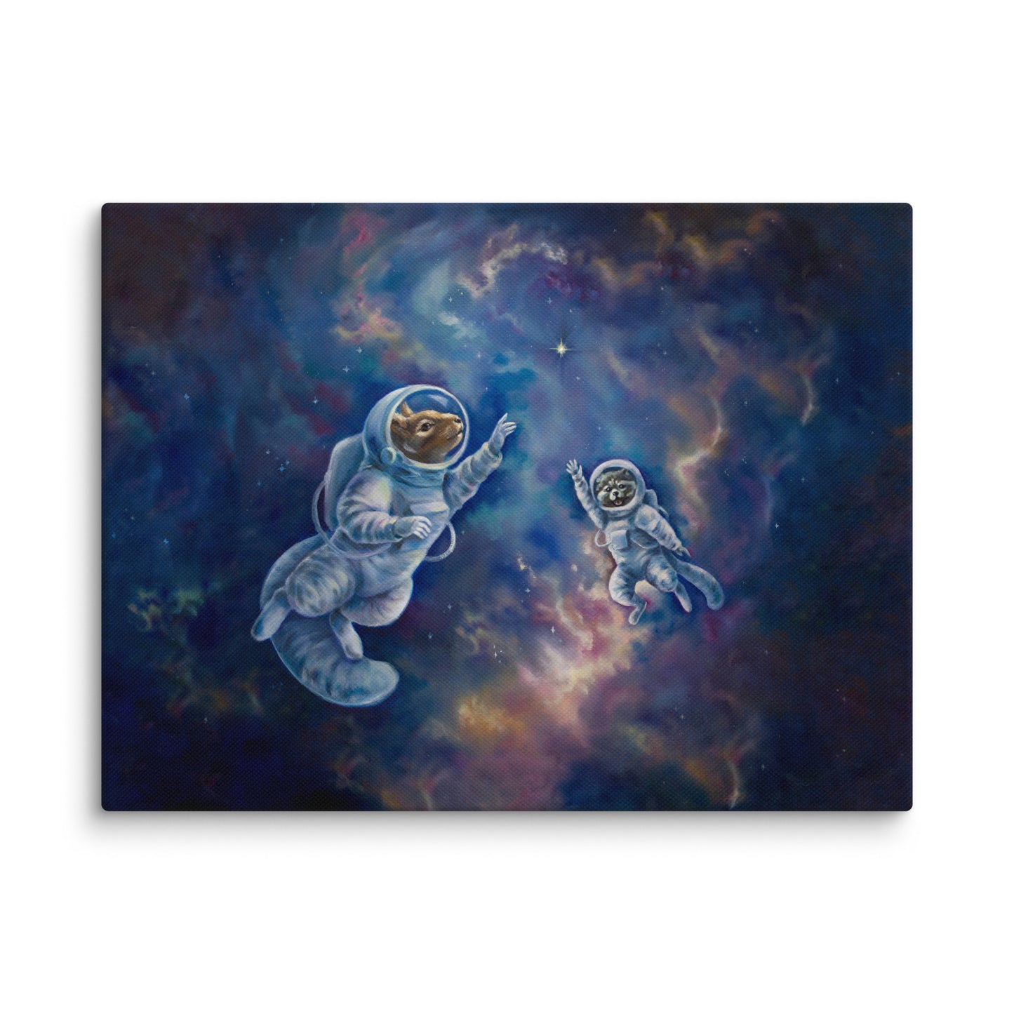 "All Angels Go to Andromeda" Framed canvas