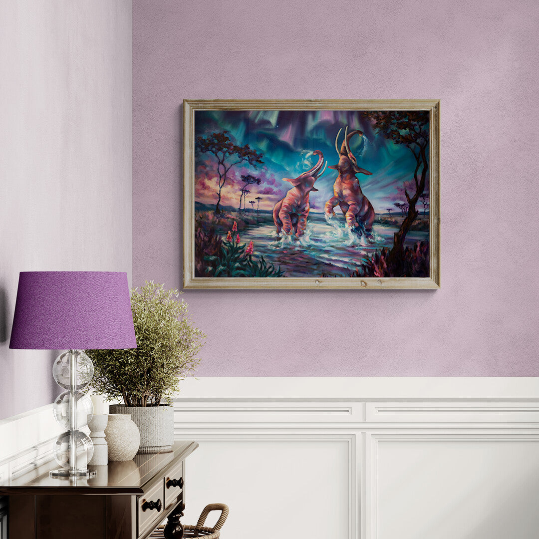 "The Northern Lights Symphony" museum-quality paper poster