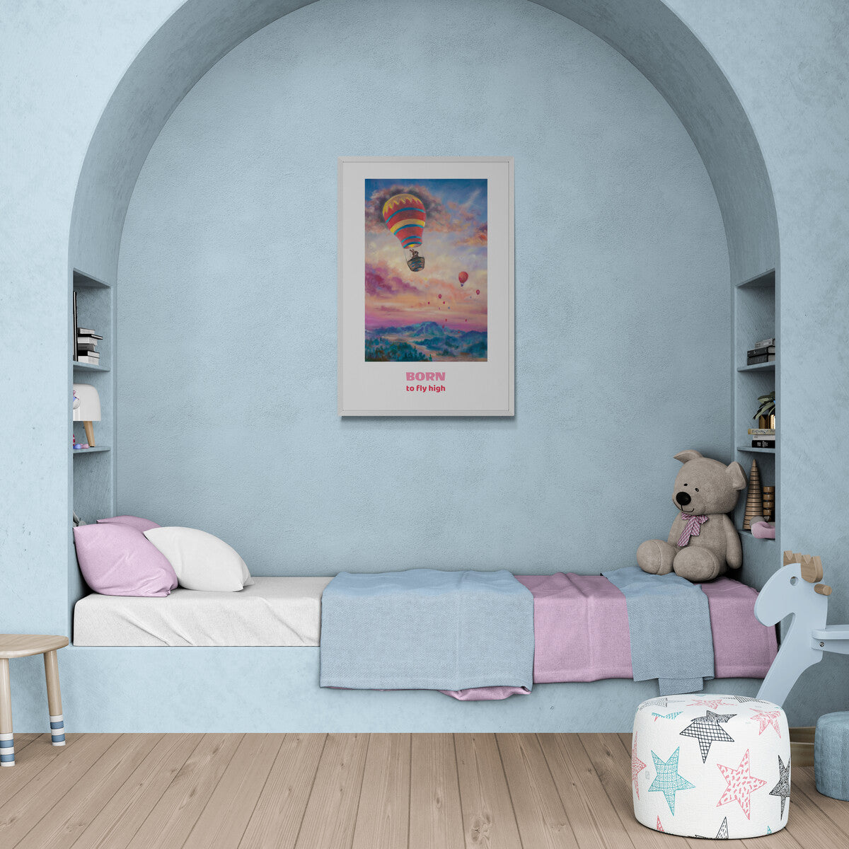 "My First Adventure" quote paper poster (left side)