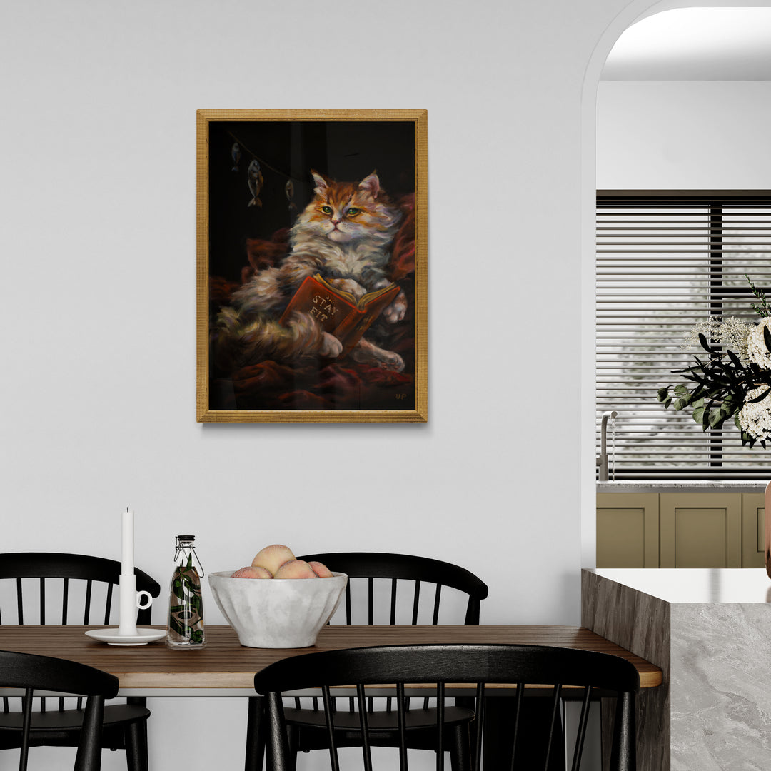 "Cat Wisdom" museum-quality paper poster
