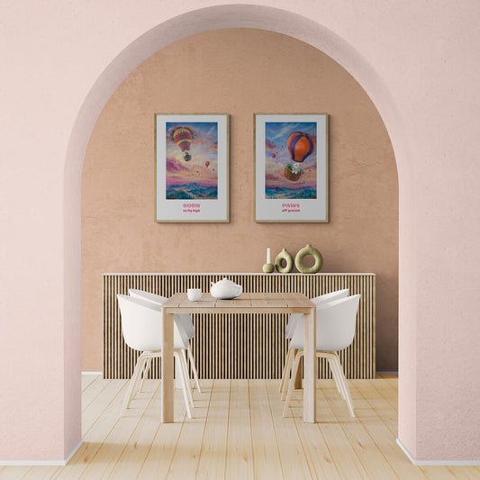 "My First Adventure" quote paper poster (left side)