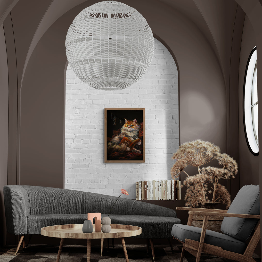 "Cat Wisdom" museum-quality paper poster