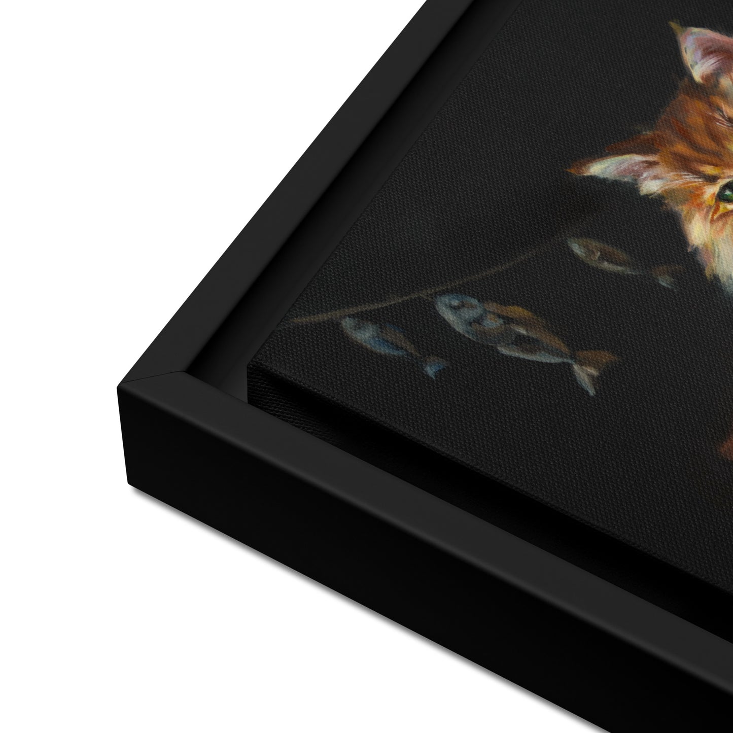 "Cat Wisdom" Framed canvas