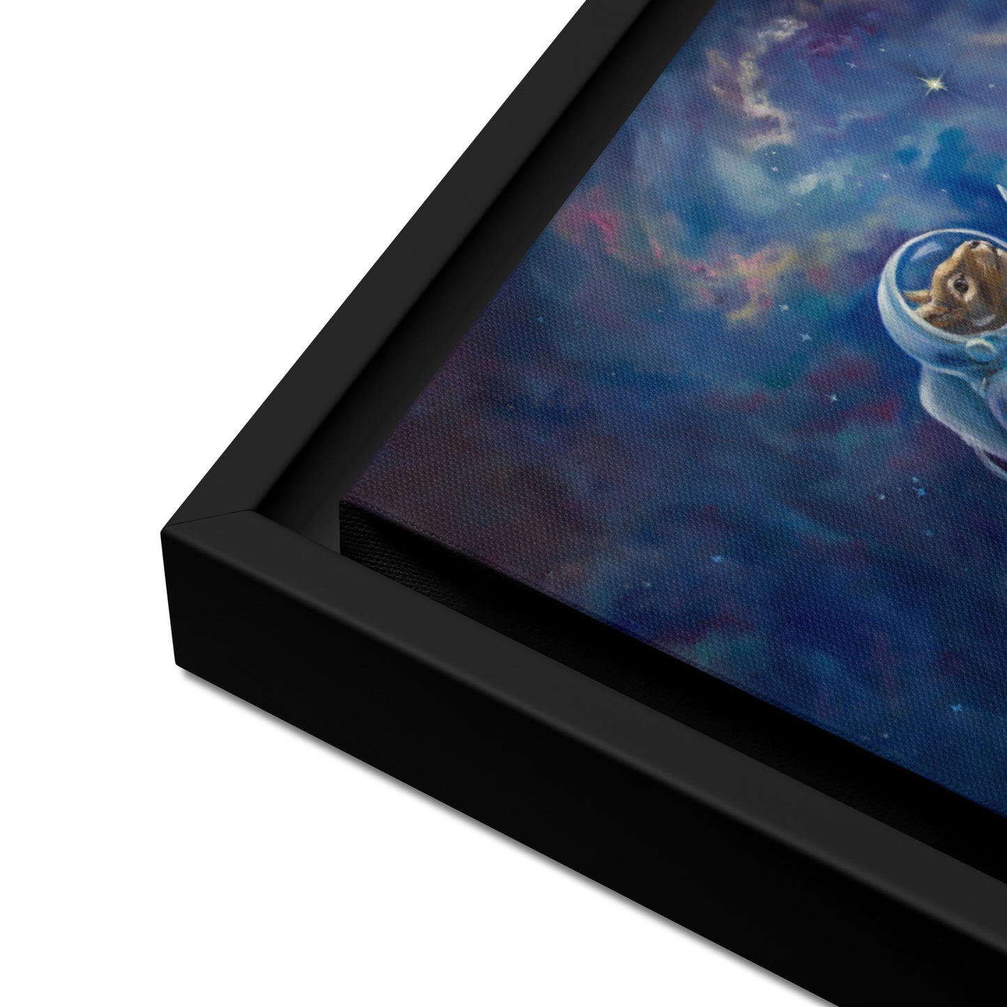 "All Angels Go to Andromeda" Framed canvas