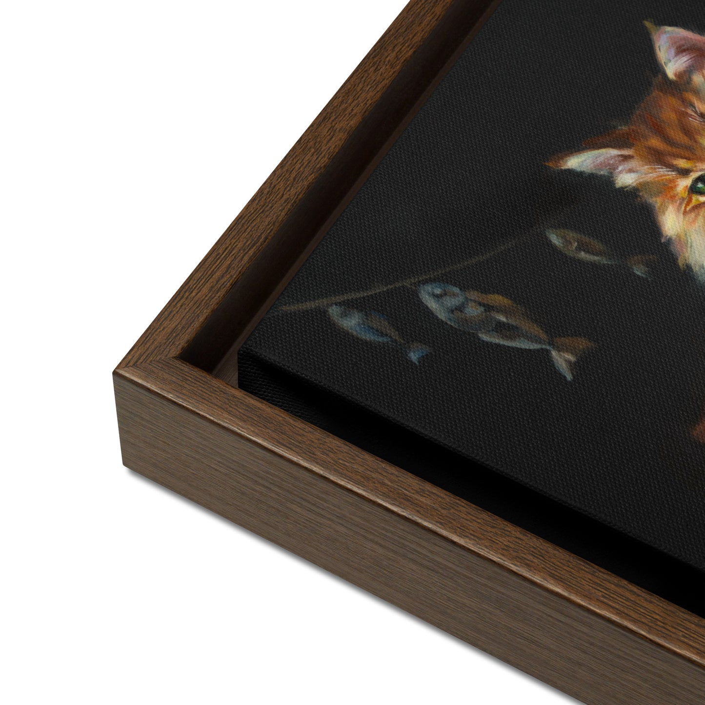 "Cat Wisdom" Framed canvas