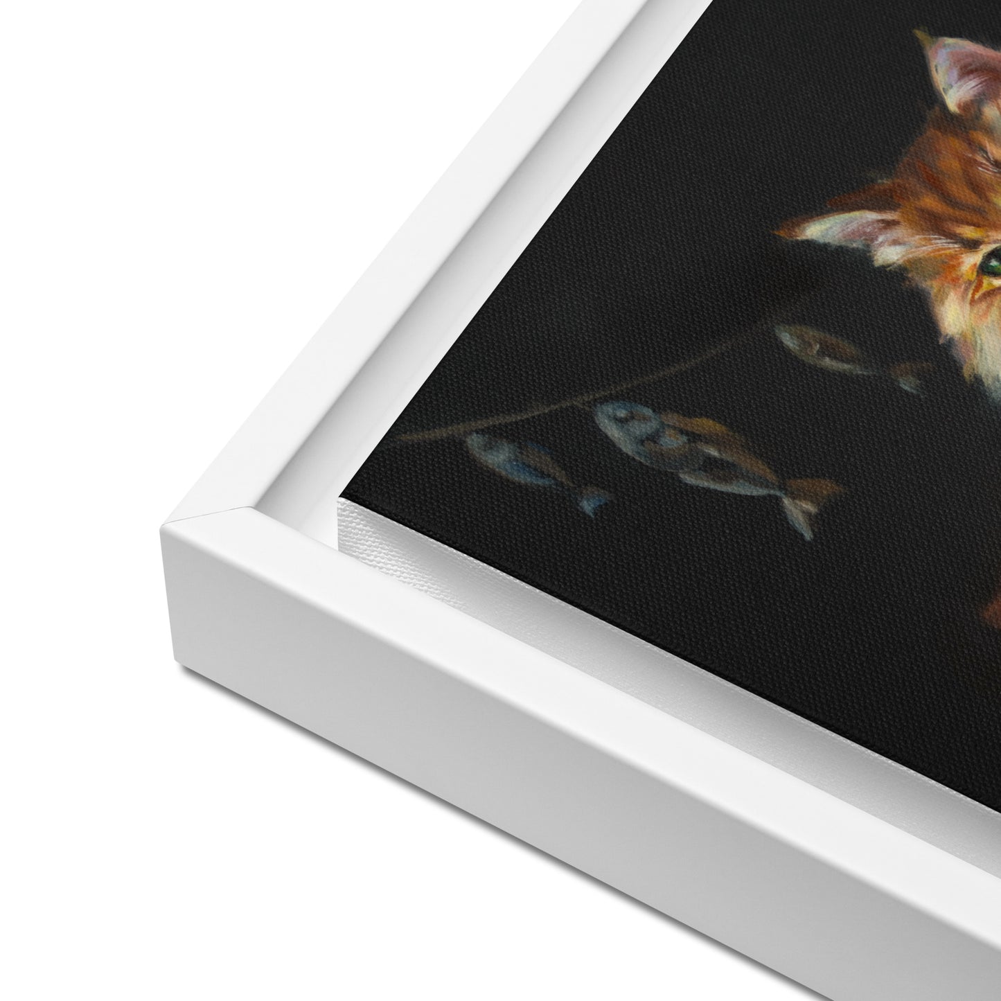 "Cat Wisdom" Framed canvas