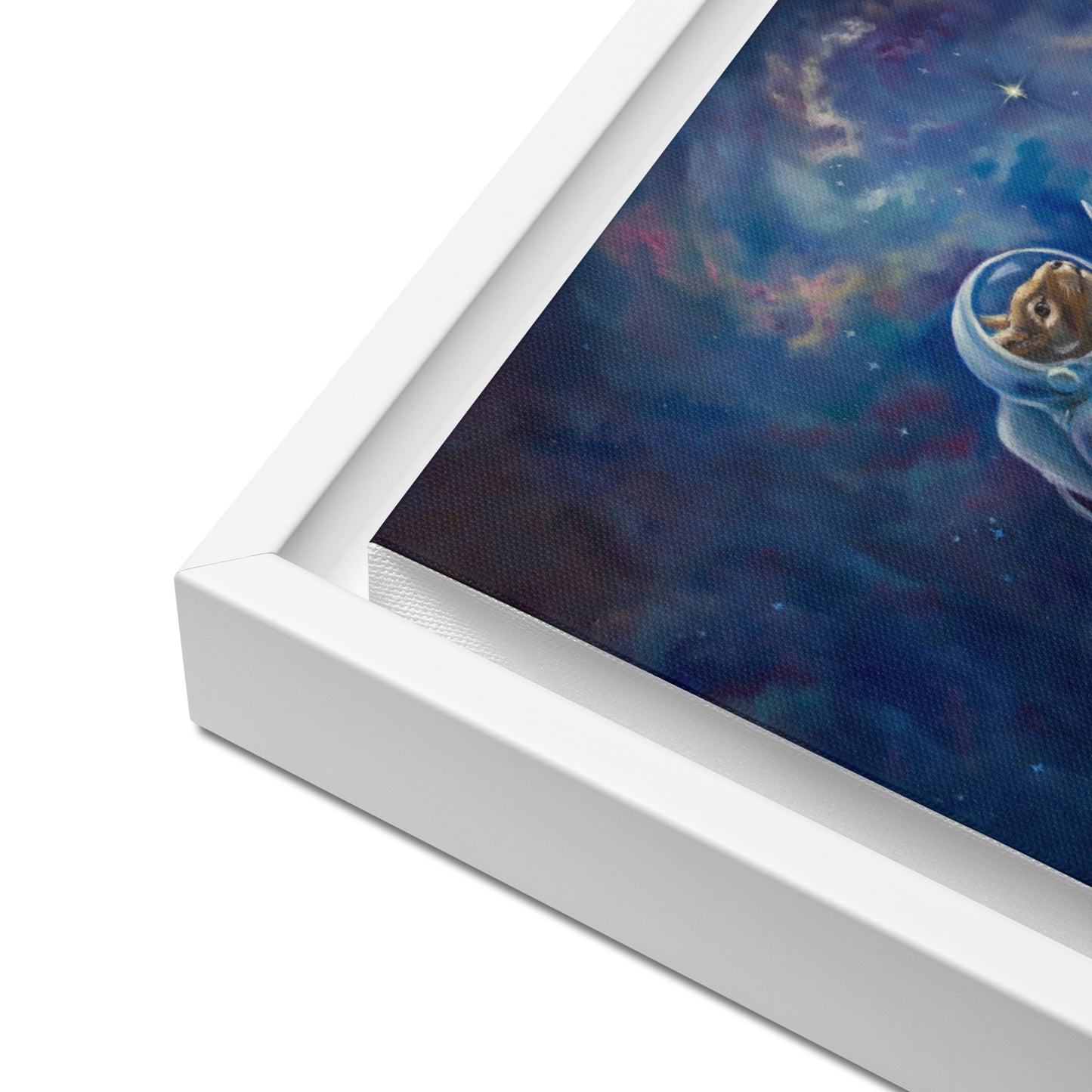 "All Angels Go to Andromeda" Framed canvas