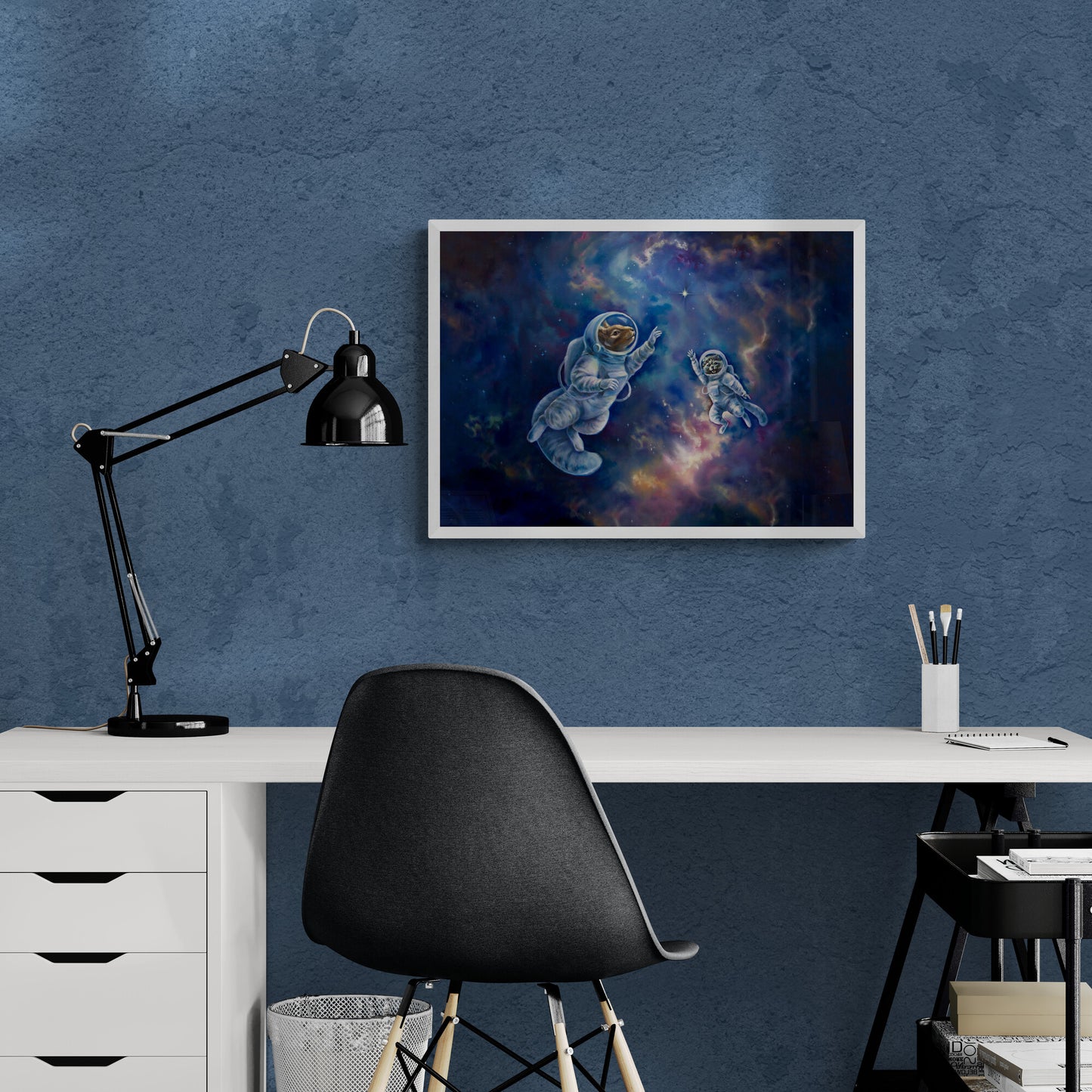 "All Angels Go to Andromeda" museum-quality paper poster
