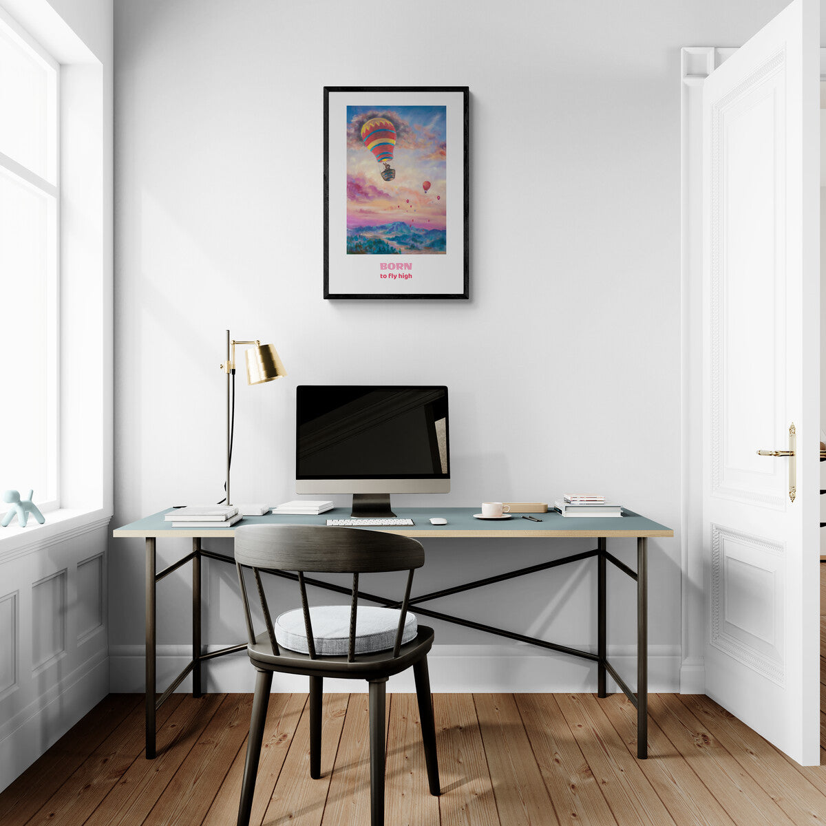 "My First Adventure" quote paper poster (left side)