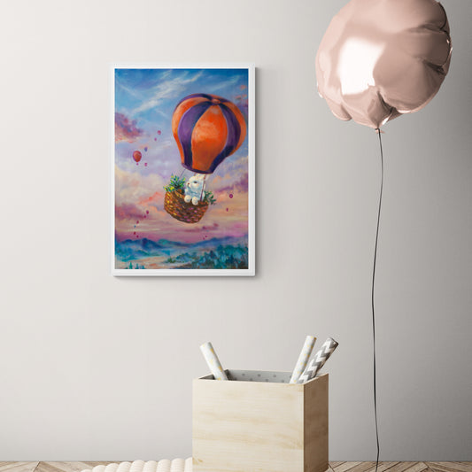 "My first adventure" Framed canvas (right side)