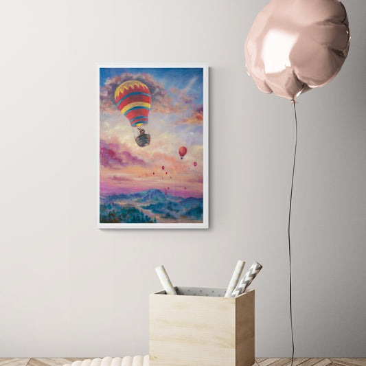 "My first adventure" Framed canvas (left side)