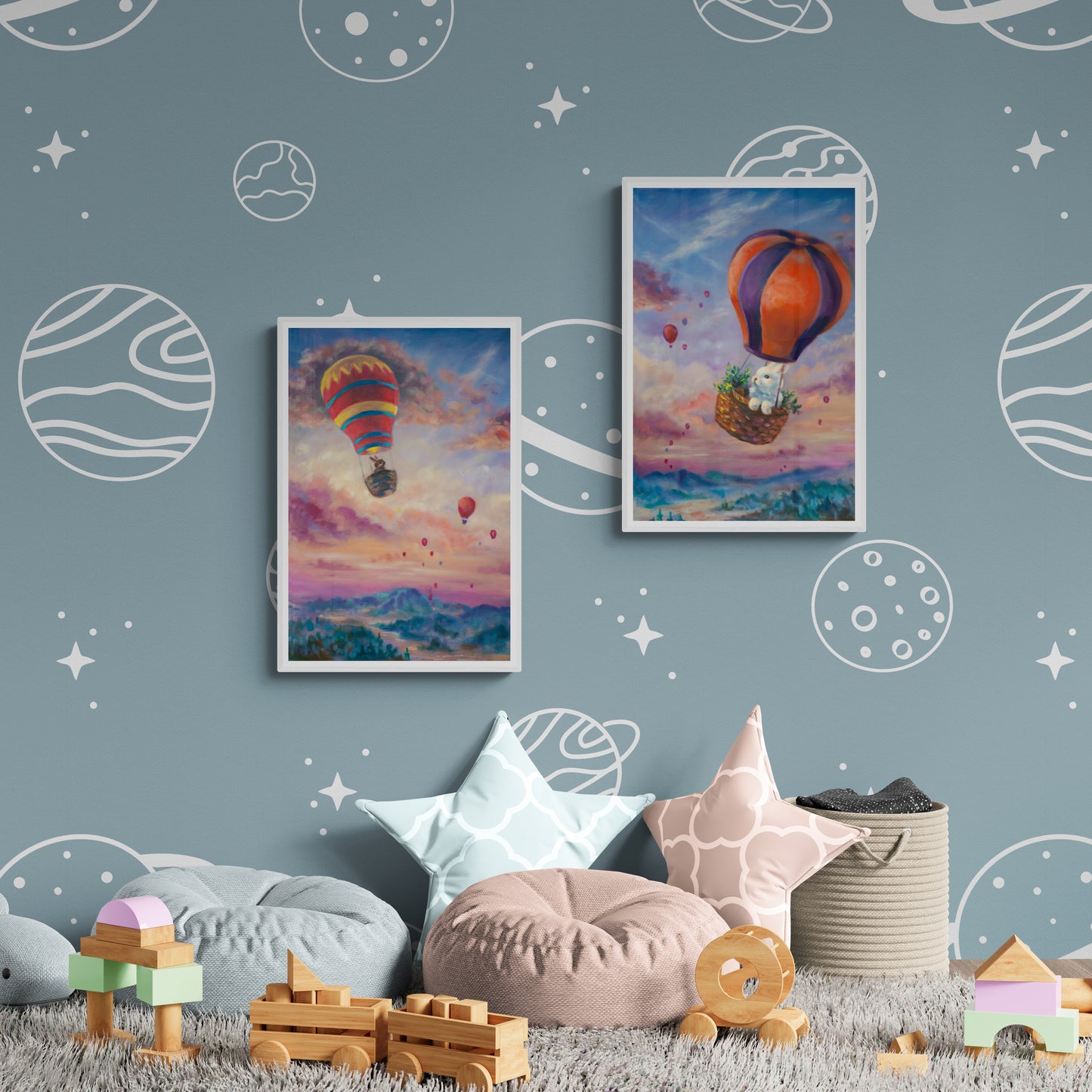 "My first adventure" Framed canvas (right side)