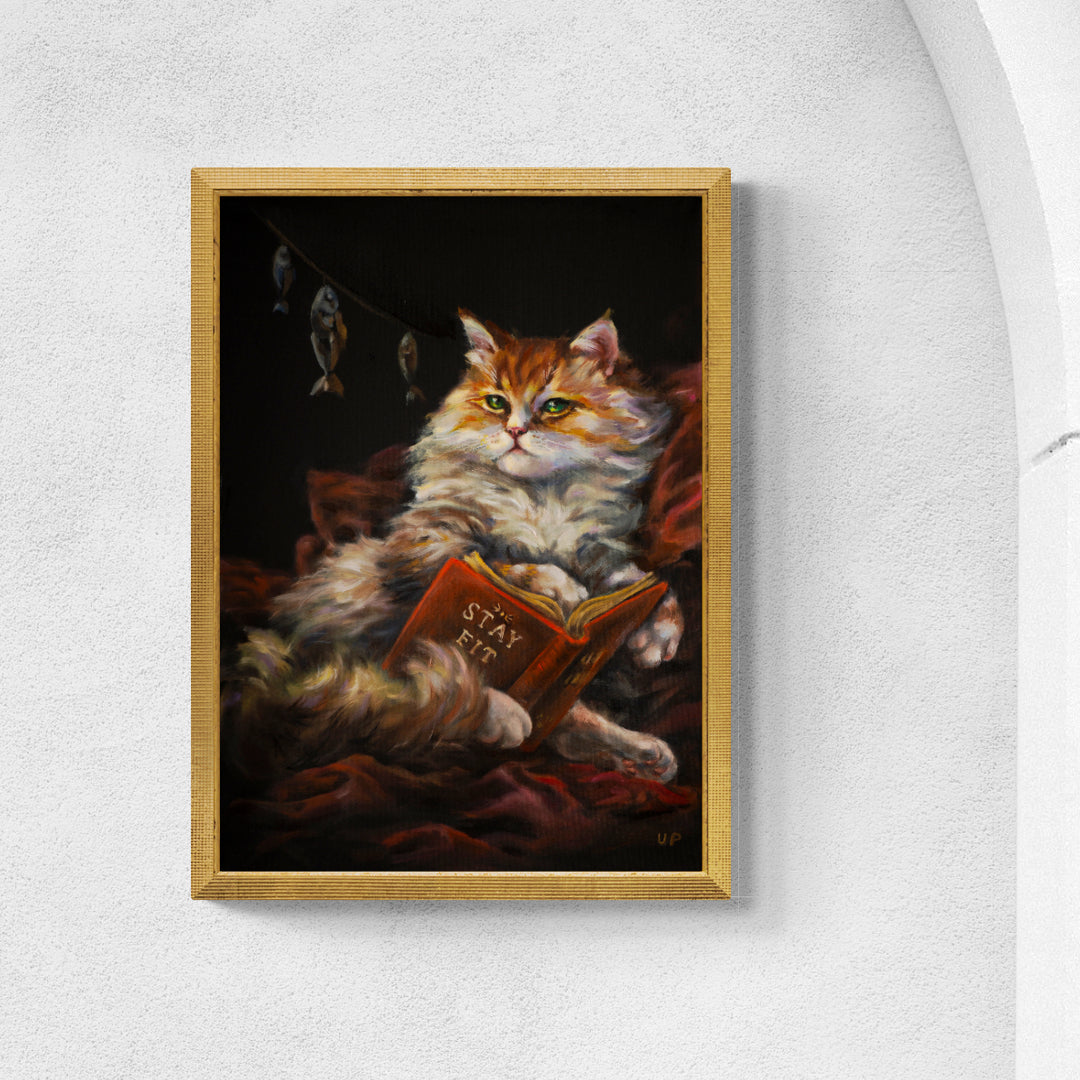 "Cat Wisdom" museum-quality paper poster