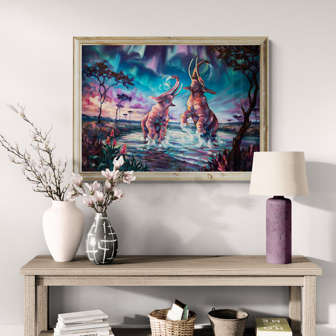 "The Northern Lights Symphony" museum-quality paper poster