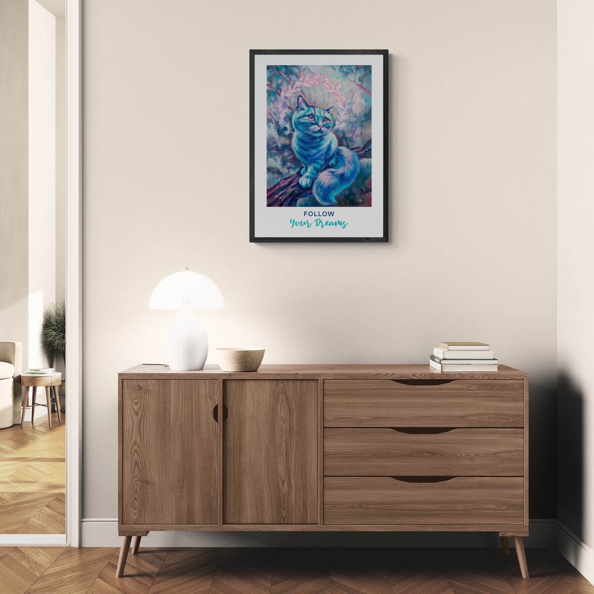 "Blue Dream" quote paper poster