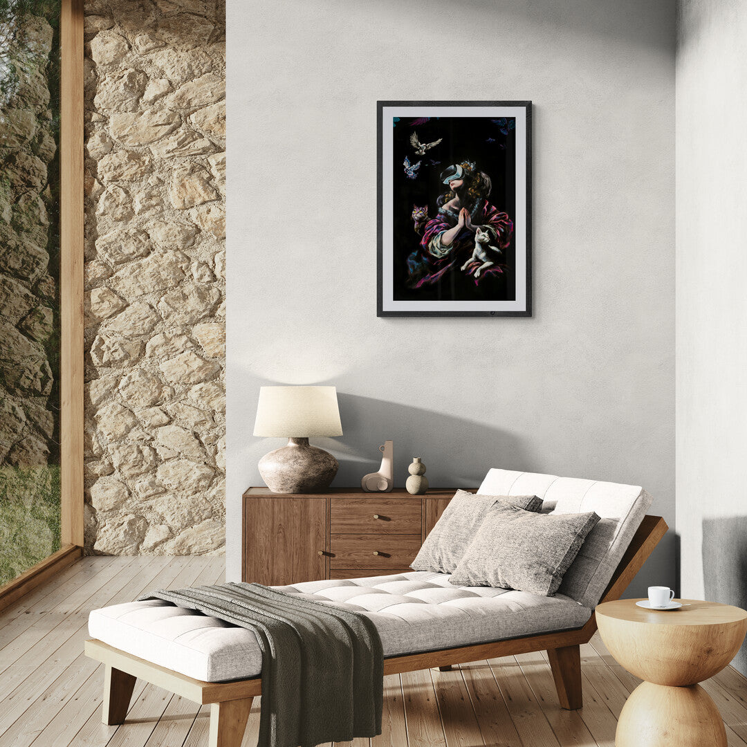 "Modern Prayer" Framed matte paper poster