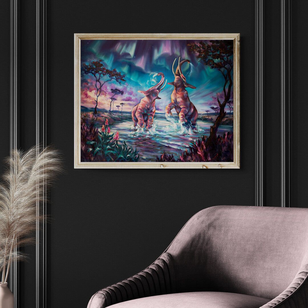 "The Northern Lights Symphony" museum-quality paper poster