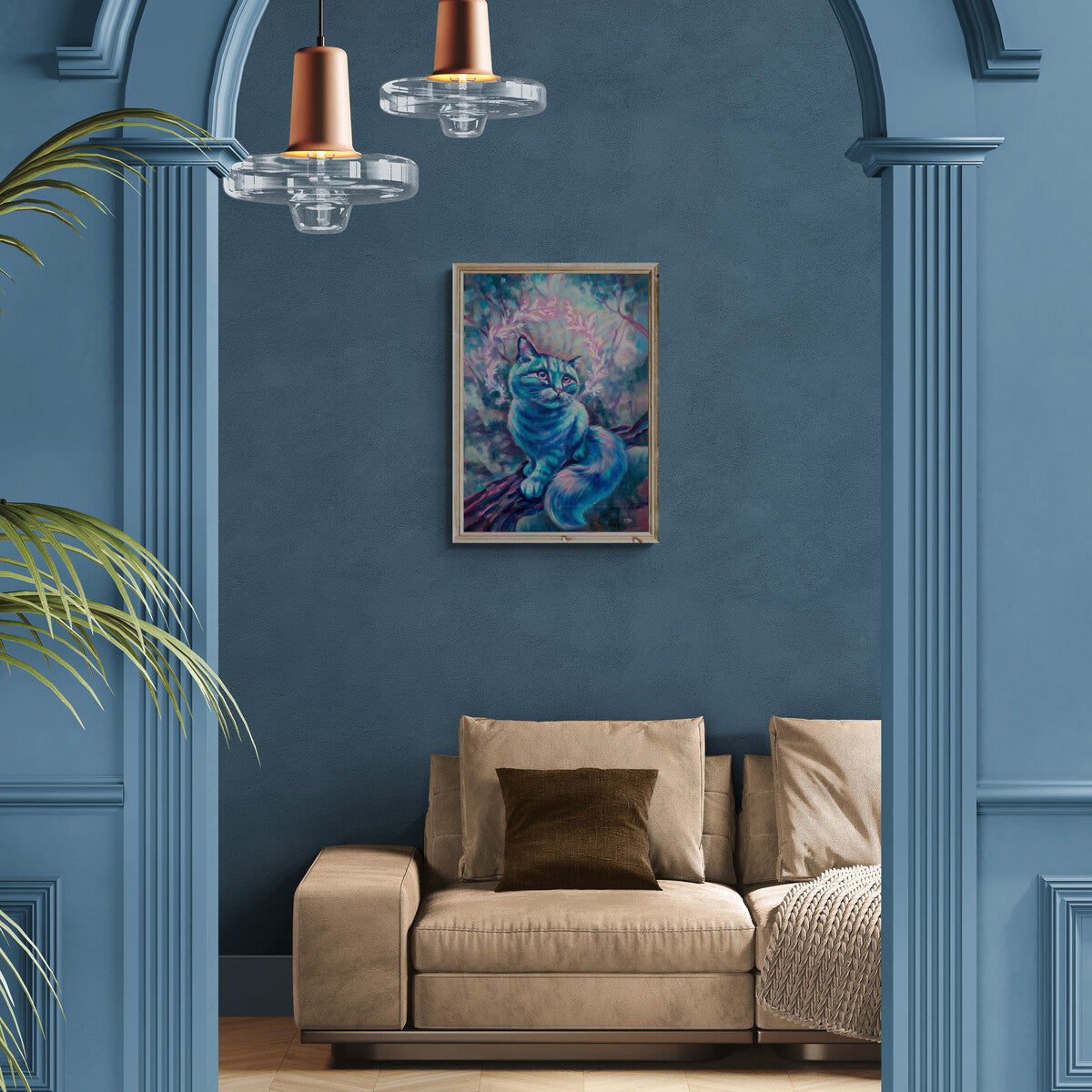 "Blue Dream" museum-quality paper poster