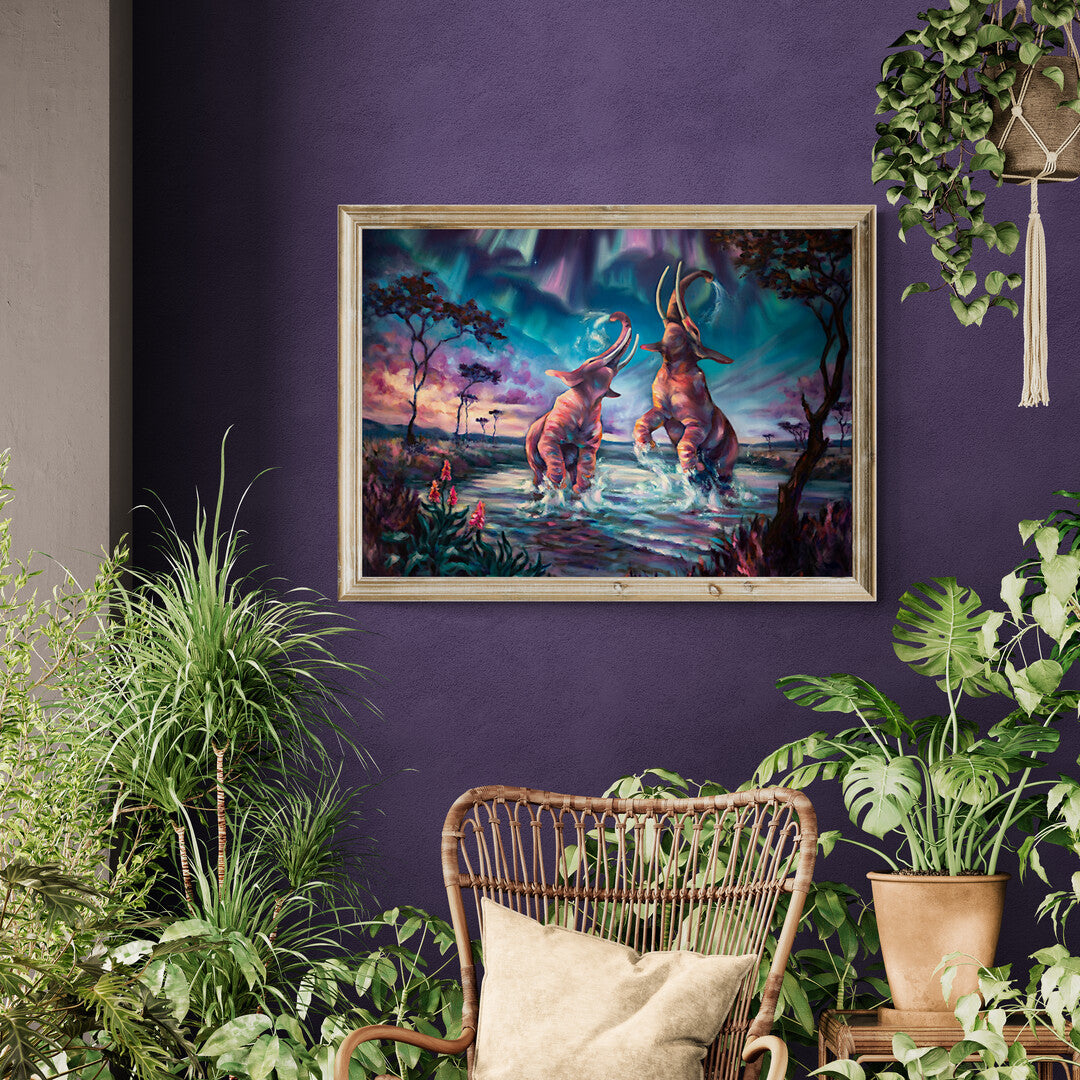 "The Northern Lights Symphony" museum-quality paper poster