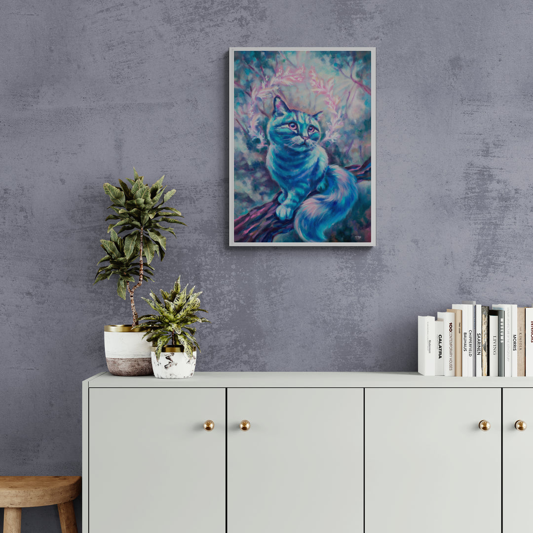 "Blue Dream" Framed canvas