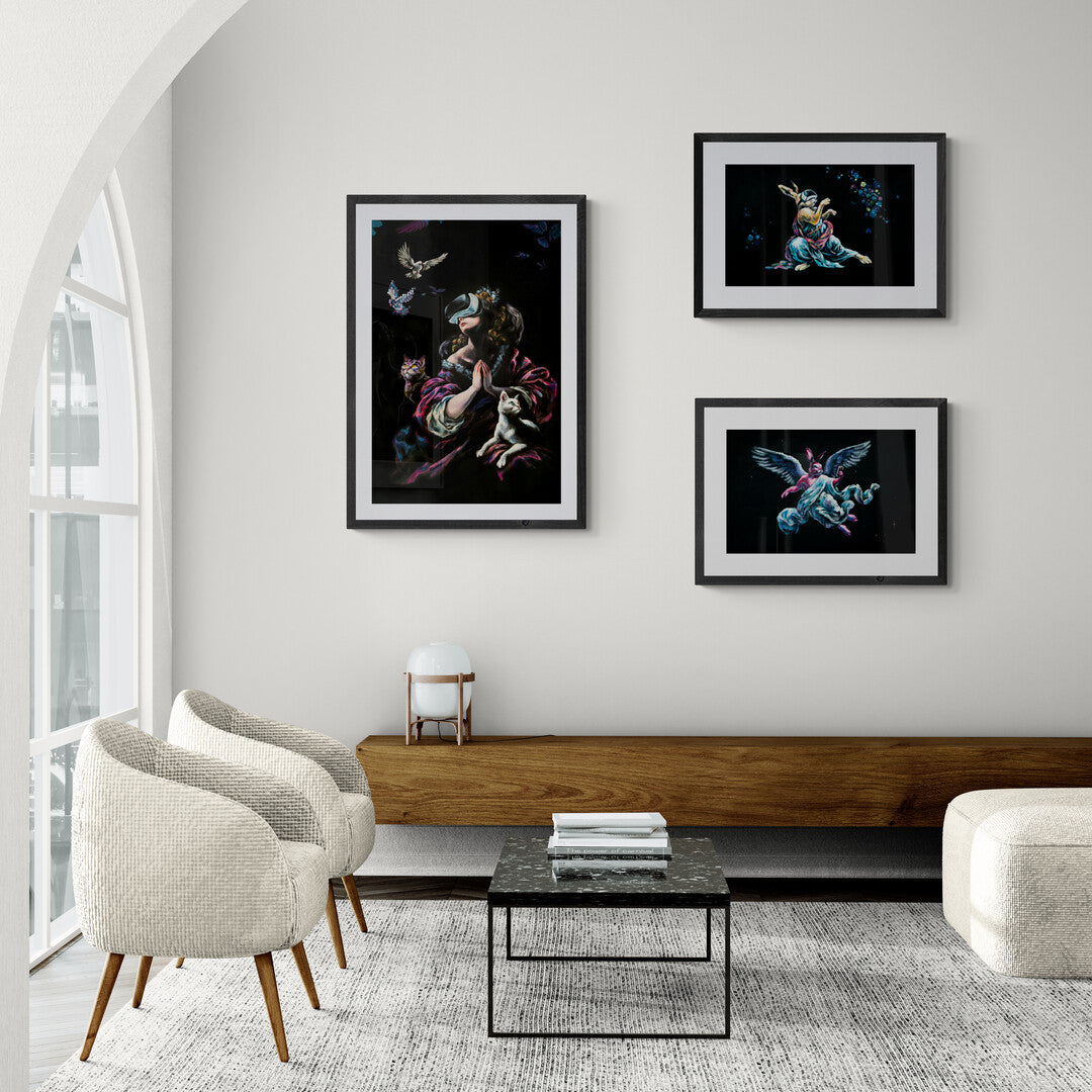 "Modern Prayer" Framed matte paper poster