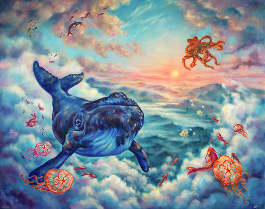 Oil painting "With a Light Heart"