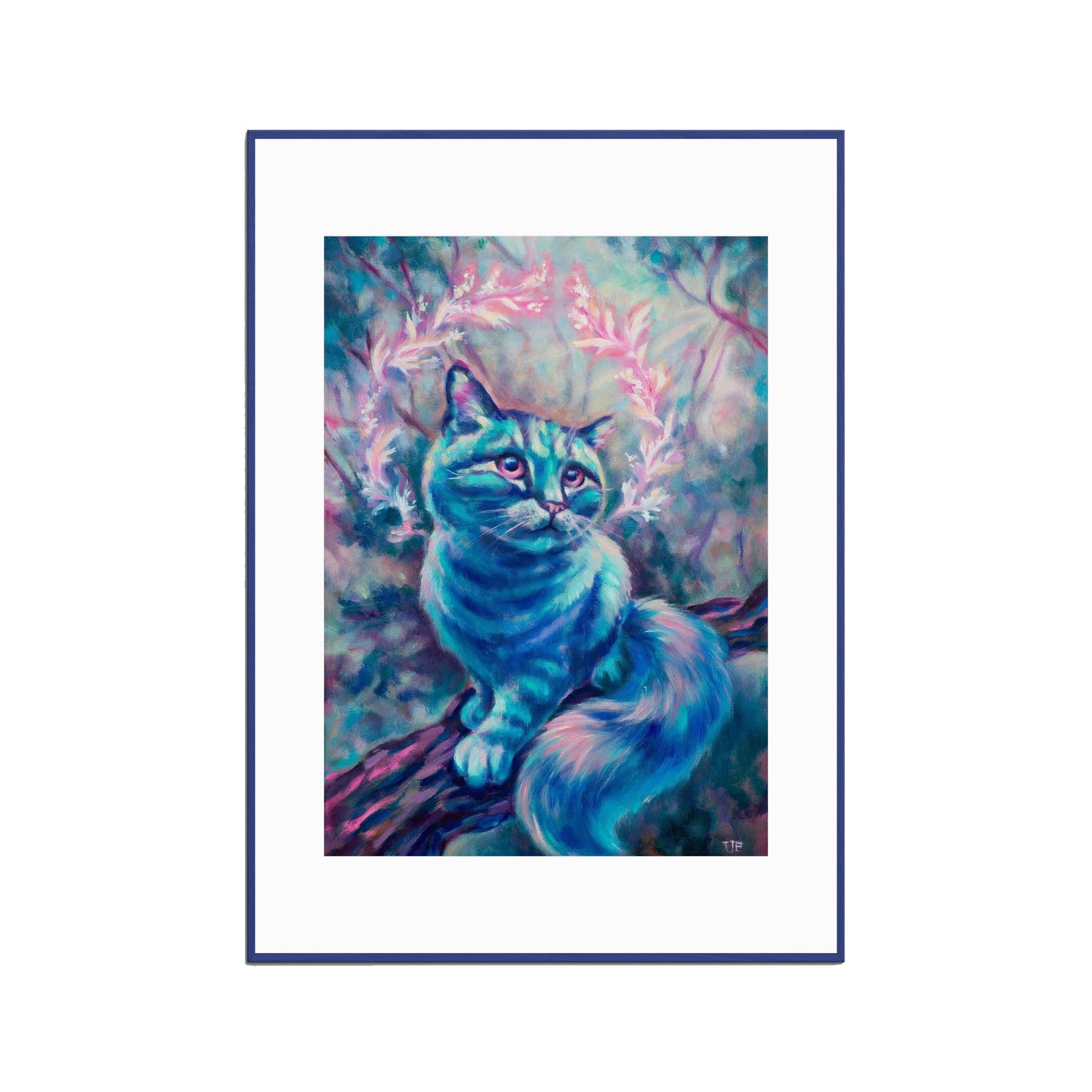 "Blue Dream" framed poster