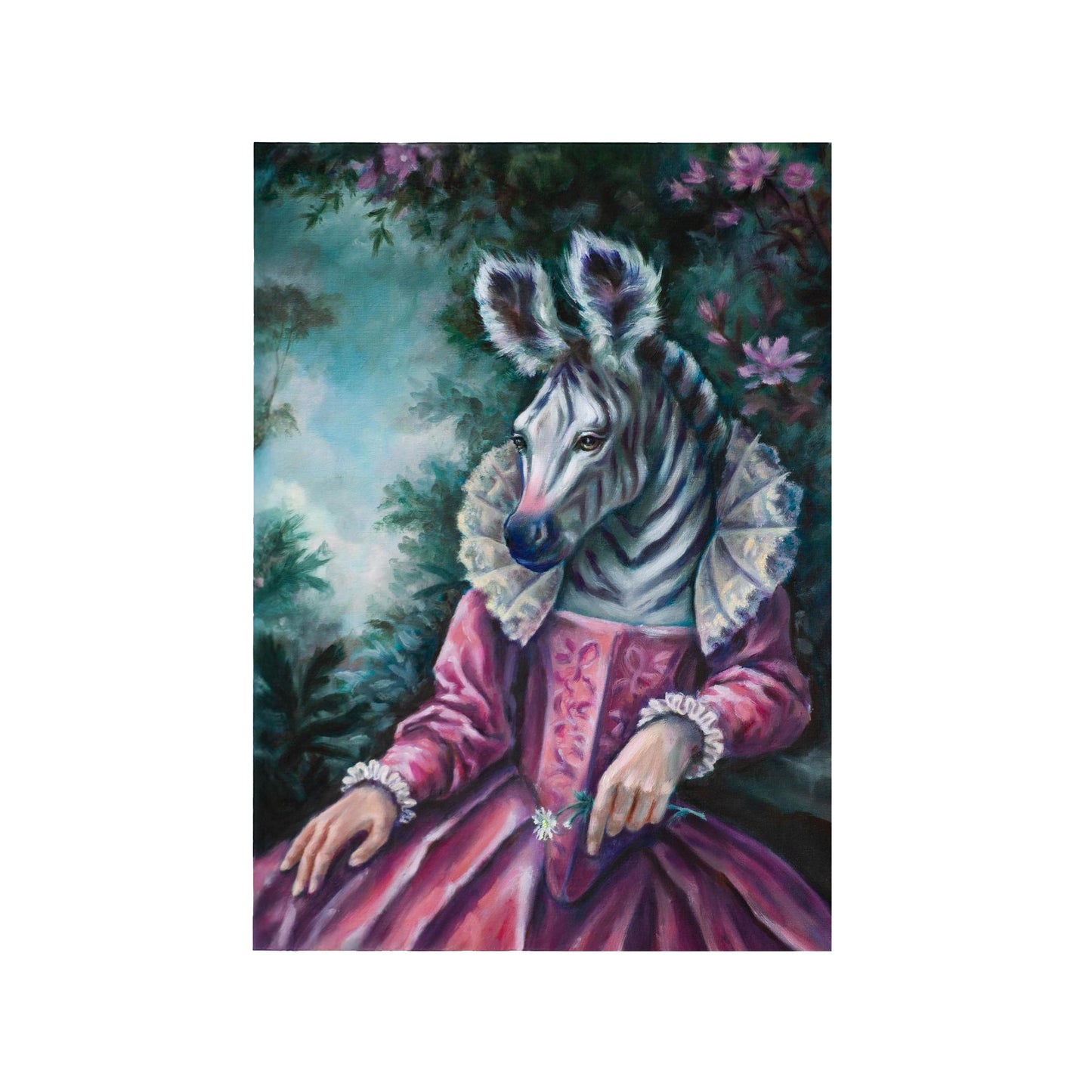 "Zebra Queen" museum-quality paper poster