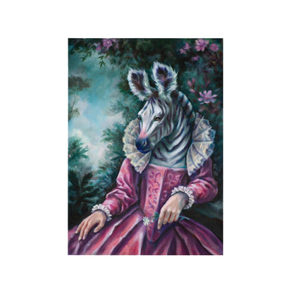 "Zebra Queen" museum-quality paper poster