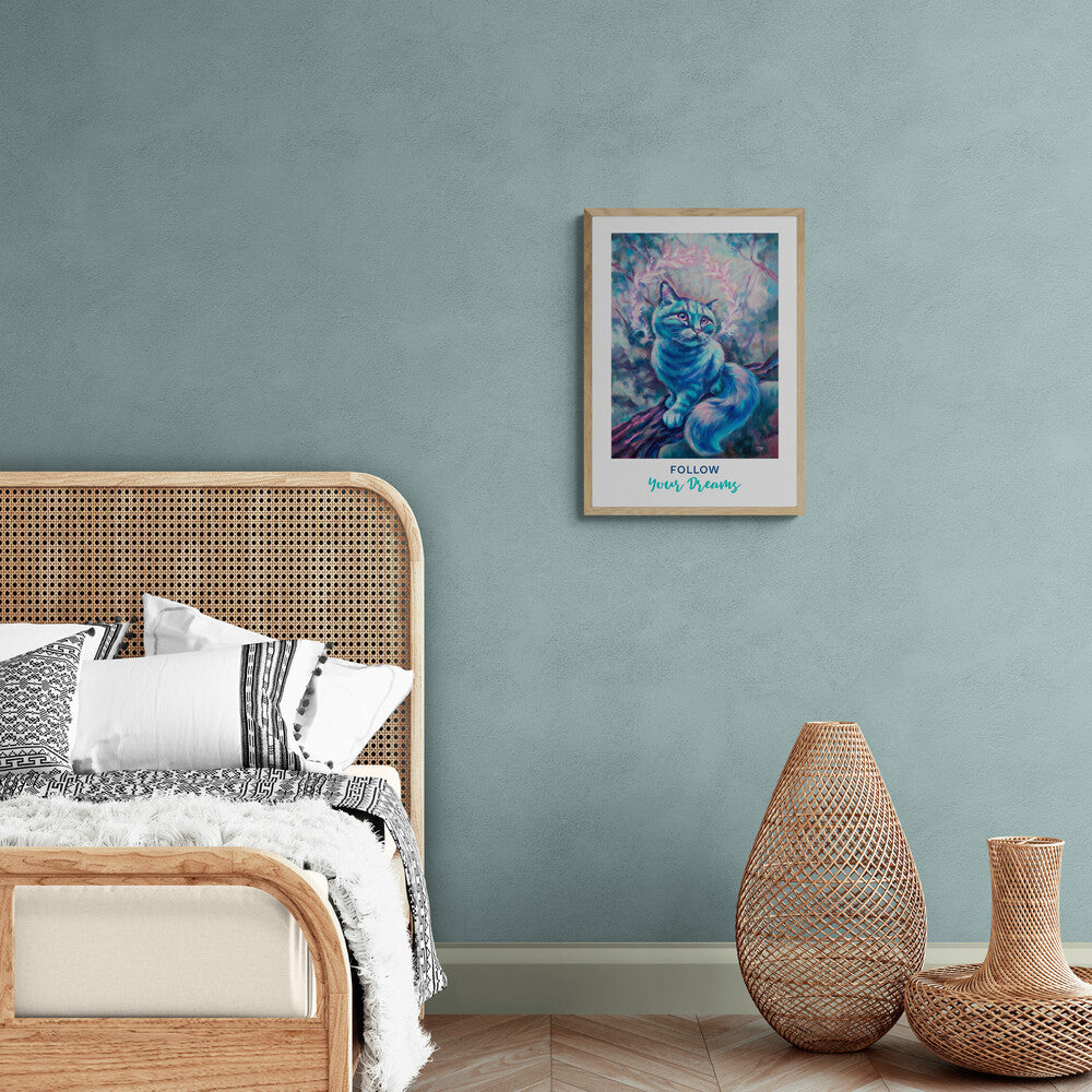"Blue Dream" quote paper poster