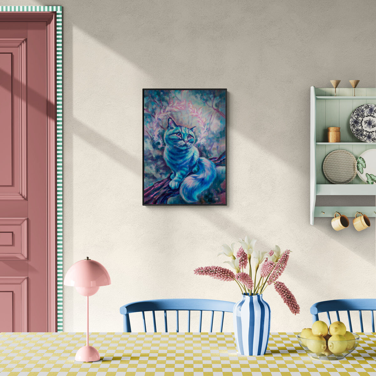 "Blue Dream" museum-quality paper poster