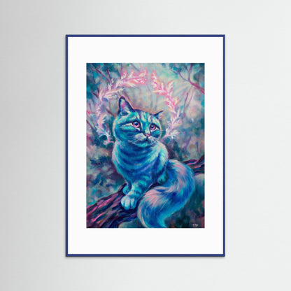 "Blue Dream" framed poster