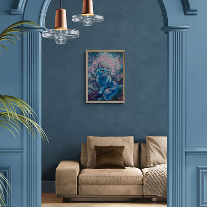 "Blue Dream" museum-quality paper poster